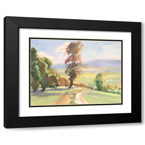 Vermont Vista I Black Modern Wood Framed Art Print with Double Matting by Calcasola, Stephen