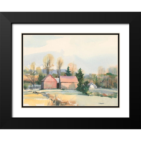 Flemings in Suffield Connecticut Black Modern Wood Framed Art Print with Double Matting by Calcasola, Stephen