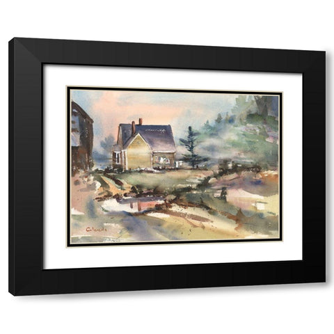 Laundry Day Black Modern Wood Framed Art Print with Double Matting by Calcasola, Stephen
