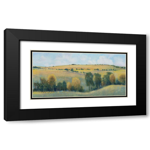 Valley Field I Black Modern Wood Framed Art Print with Double Matting by OToole, Tim