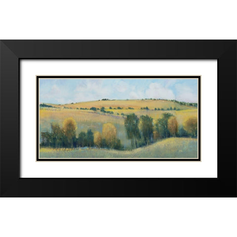 Valley Field I Black Modern Wood Framed Art Print with Double Matting by OToole, Tim