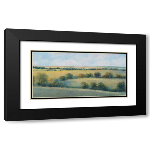 Valley Field II Black Modern Wood Framed Art Print with Double Matting by OToole, Tim