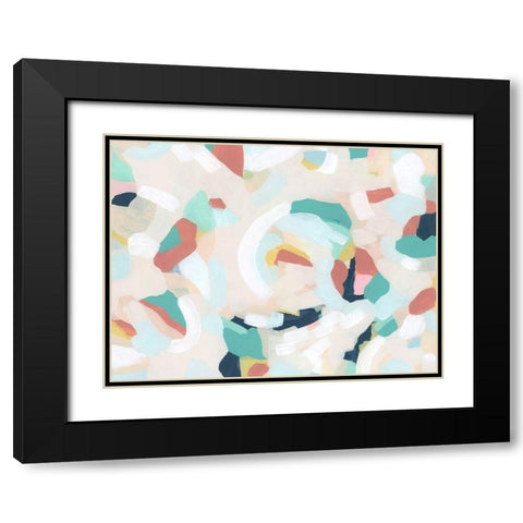 Wave Pool II Black Modern Wood Framed Art Print with Double Matting by Vess, June Erica
