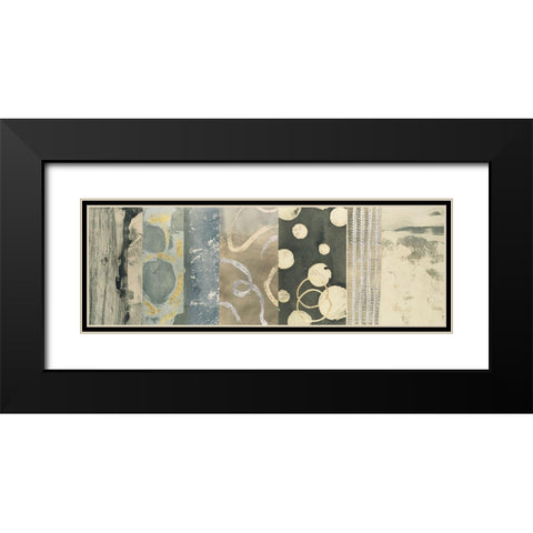 Gilded Stratum I Black Modern Wood Framed Art Print with Double Matting by Meagher, Megan