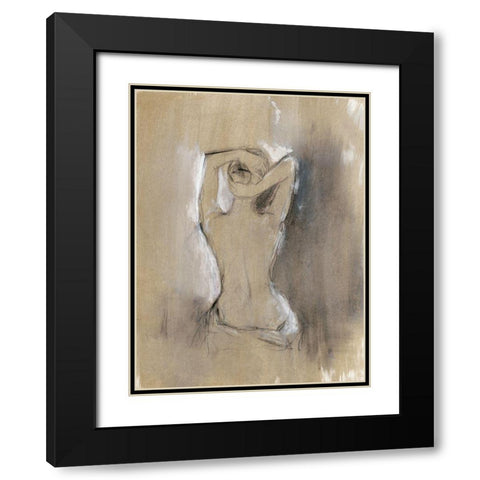Embellished Contemporary Figure I Black Modern Wood Framed Art Print with Double Matting by Harper, Ethan