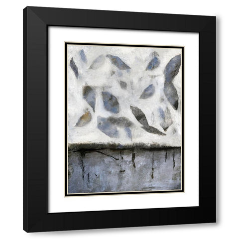 Falling Up in Blue I Black Modern Wood Framed Art Print with Double Matting by Bagnato, Judi