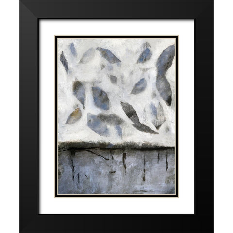 Falling Up in Blue I Black Modern Wood Framed Art Print with Double Matting by Bagnato, Judi