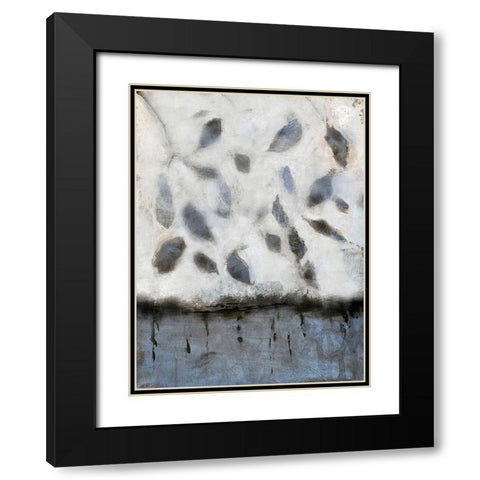 Falling Up in Blue II Black Modern Wood Framed Art Print with Double Matting by Bagnato, Judi