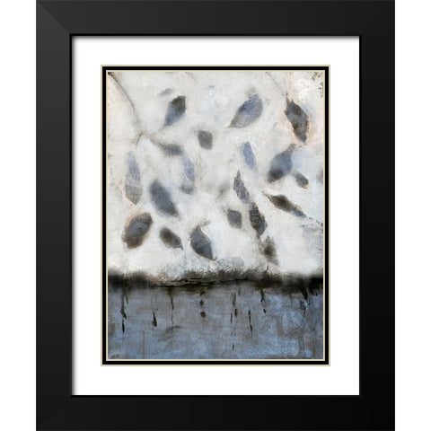 Falling Up in Blue II Black Modern Wood Framed Art Print with Double Matting by Bagnato, Judi