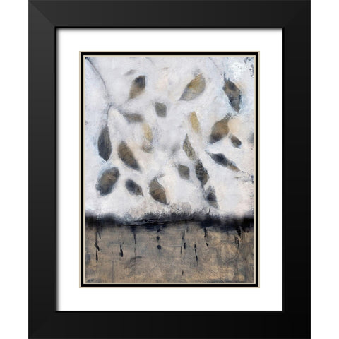 Falling Up in Taupe II Black Modern Wood Framed Art Print with Double Matting by Bagnato, Judi