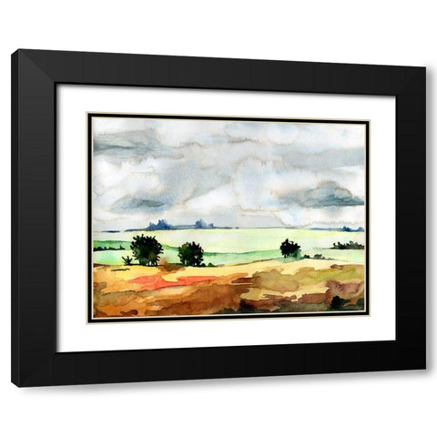 Open Skies II Black Modern Wood Framed Art Print with Double Matting by McCreery, Paul