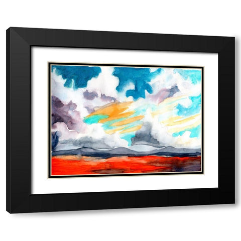 Open Skies IV Black Modern Wood Framed Art Print with Double Matting by McCreery, Paul