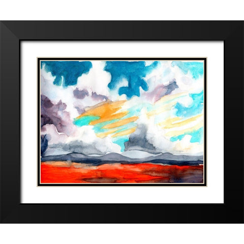 Open Skies IV Black Modern Wood Framed Art Print with Double Matting by McCreery, Paul