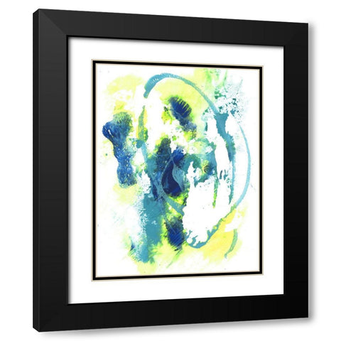 Positive Vibes I Black Modern Wood Framed Art Print with Double Matting by Combs, Joyce