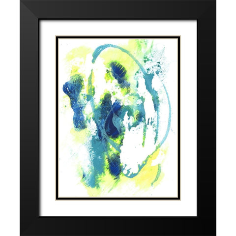 Positive Vibes I Black Modern Wood Framed Art Print with Double Matting by Combs, Joyce