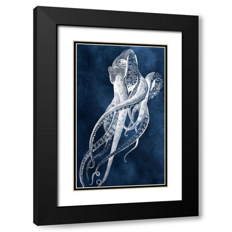 Octopus Sway I Black Modern Wood Framed Art Print with Double Matting by Popp, Grace