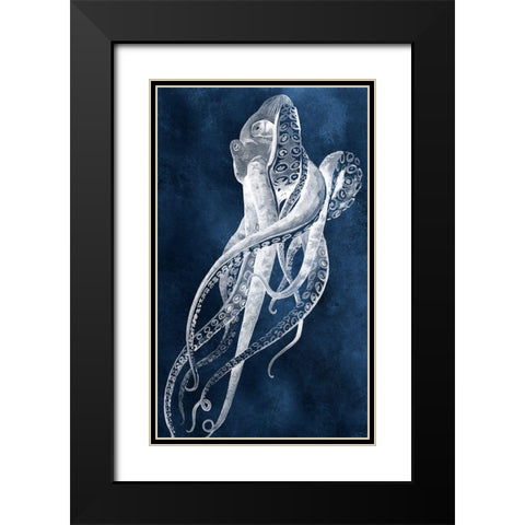 Octopus Sway I Black Modern Wood Framed Art Print with Double Matting by Popp, Grace