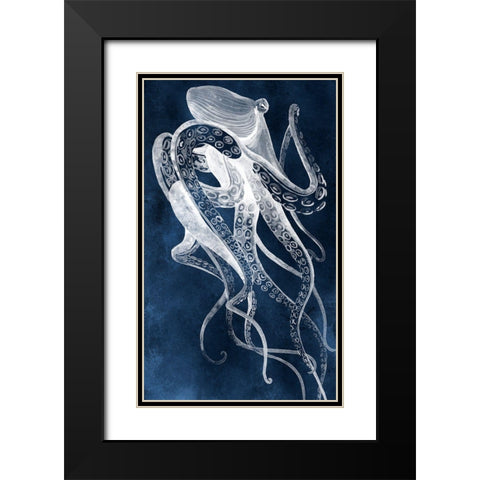 Octopus Sway II Black Modern Wood Framed Art Print with Double Matting by Popp, Grace