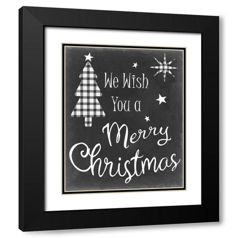 We Wish Black Modern Wood Framed Art Print with Double Matting by Chandler, Sharon