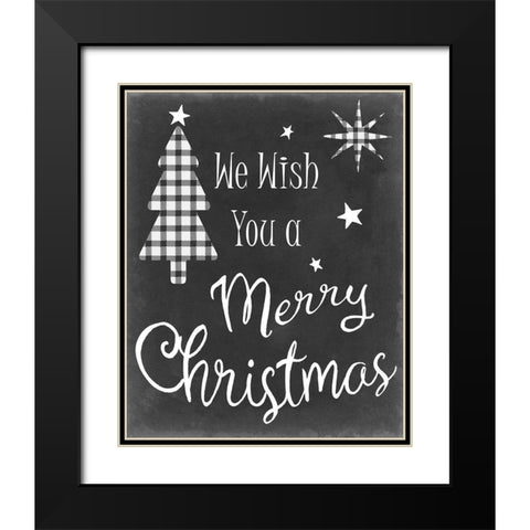 We Wish Black Modern Wood Framed Art Print with Double Matting by Chandler, Sharon