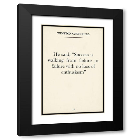 Notable Quotes II Black Modern Wood Framed Art Print with Double Matting by Vision Studio