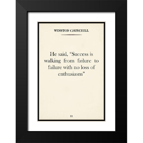 Notable Quotes II Black Modern Wood Framed Art Print with Double Matting by Vision Studio