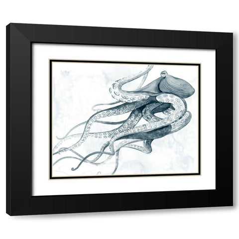 Drifting Tentacles I Black Modern Wood Framed Art Print with Double Matting by Popp, Grace