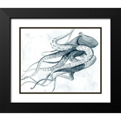 Drifting Tentacles I Black Modern Wood Framed Art Print with Double Matting by Popp, Grace