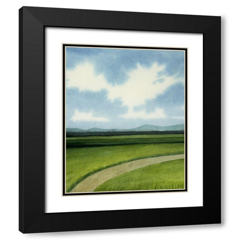 Blue Ridge Path I Black Modern Wood Framed Art Print with Double Matting by Popp, Grace