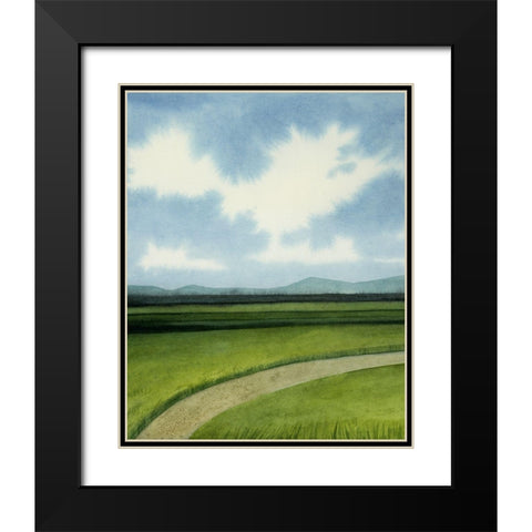 Blue Ridge Path I Black Modern Wood Framed Art Print with Double Matting by Popp, Grace