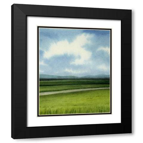 Blue Ridge Path II Black Modern Wood Framed Art Print with Double Matting by Popp, Grace