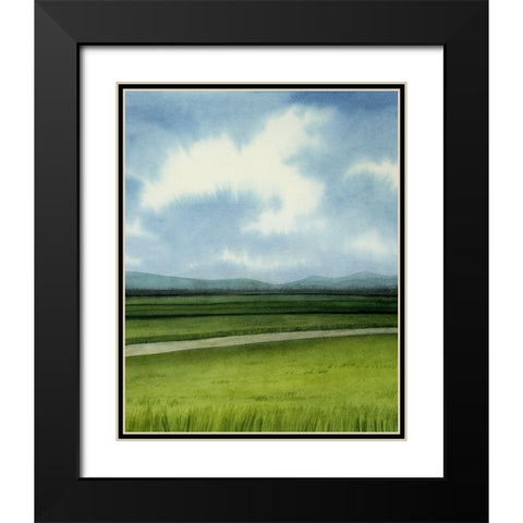 Blue Ridge Path II Black Modern Wood Framed Art Print with Double Matting by Popp, Grace