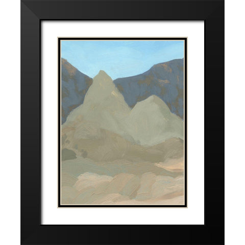 Saddle Mountain III Black Modern Wood Framed Art Print with Double Matting by Green, Jacob