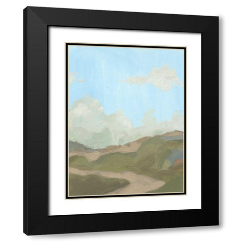 Summer Wayside I Black Modern Wood Framed Art Print with Double Matting by Green, Jacob