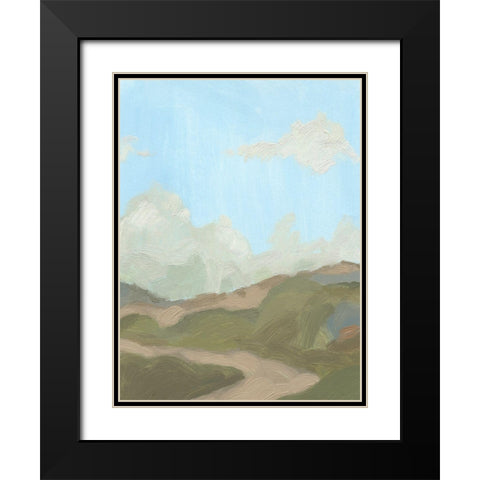Summer Wayside I Black Modern Wood Framed Art Print with Double Matting by Green, Jacob