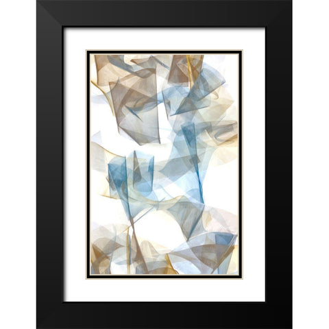 Soft Conjunction I Black Modern Wood Framed Art Print with Double Matting by Saunders, Alonzo