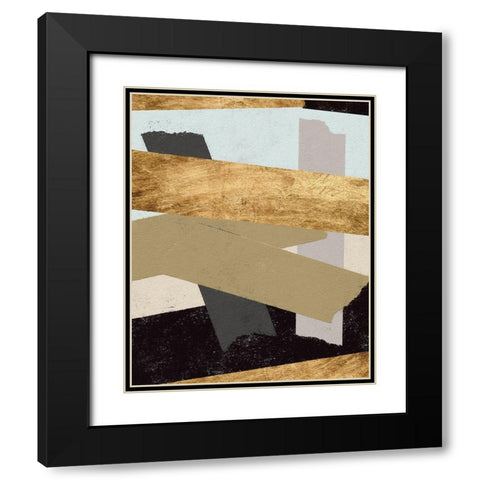 Taped Up I Black Modern Wood Framed Art Print with Double Matting by Saunders, Alonzo