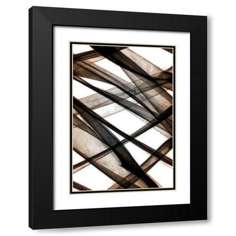 Cross Ways I Black Modern Wood Framed Art Print with Double Matting by Saunders, Alonzo