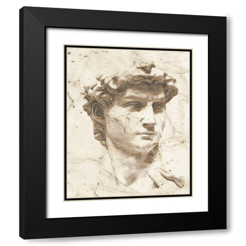 Classical Study I Black Modern Wood Framed Art Print with Double Matting by Saunders, Alonzo