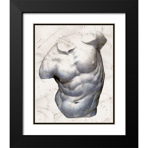 Classical Study VII Black Modern Wood Framed Art Print with Double Matting by Saunders, Alonzo