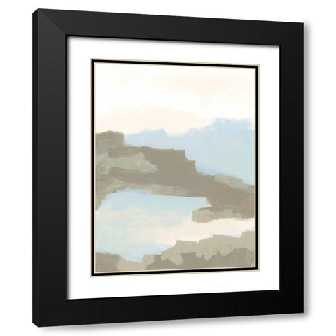 Desert Butte I Black Modern Wood Framed Art Print with Double Matting by Vess, June Erica