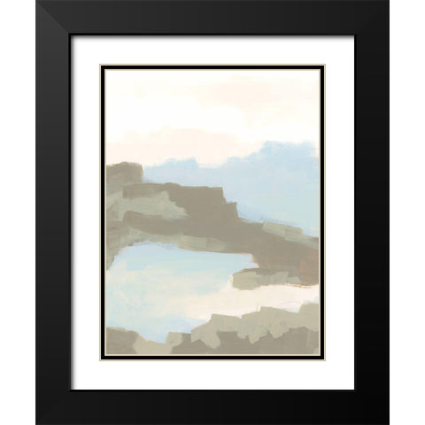 Desert Butte I Black Modern Wood Framed Art Print with Double Matting by Vess, June Erica