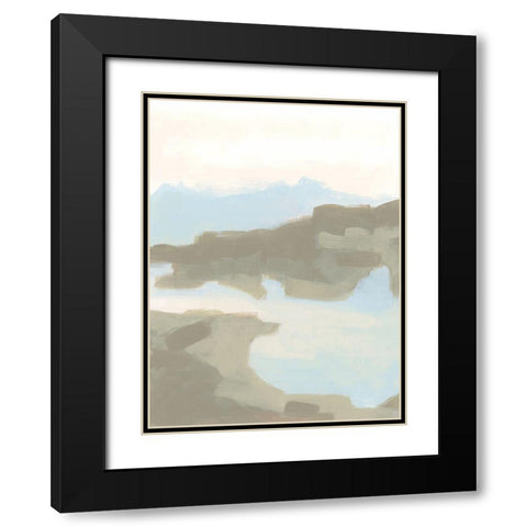 Desert Butte II Black Modern Wood Framed Art Print with Double Matting by Vess, June Erica