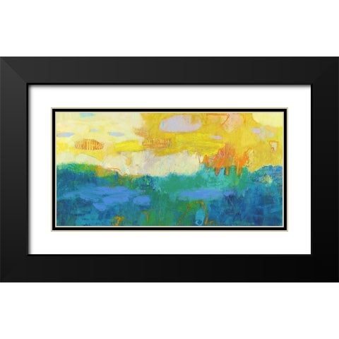 Revenir III Black Modern Wood Framed Art Print with Double Matting by Jachimiec, Sue