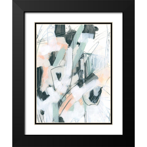 Tempered Sketch IV Black Modern Wood Framed Art Print with Double Matting by Vess, June Erica