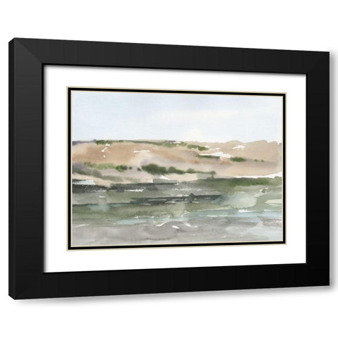 Valley Oasis II Black Modern Wood Framed Art Print with Double Matting by Harper, Ethan