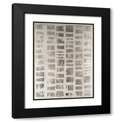 Recessive I Black Modern Wood Framed Art Print with Double Matting by Lam, Vanna