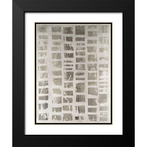 Recessive I Black Modern Wood Framed Art Print with Double Matting by Lam, Vanna