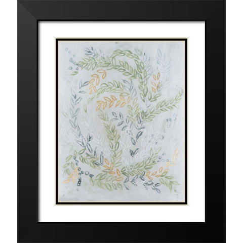 Germinate I Black Modern Wood Framed Art Print with Double Matting by Lam, Vanna