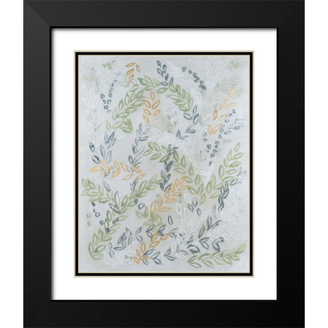 Germinate II Black Modern Wood Framed Art Print with Double Matting by Lam, Vanna